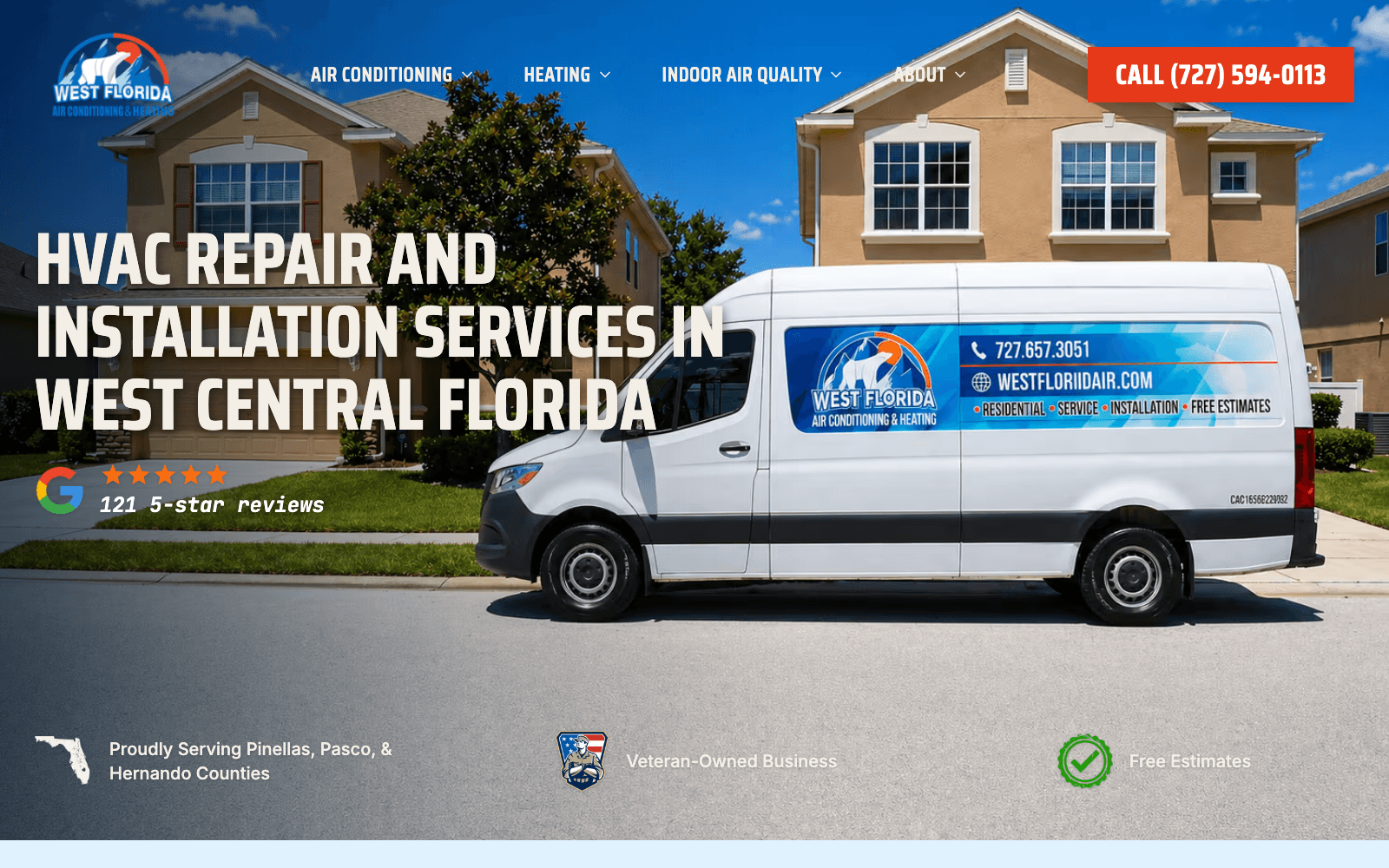 West Florida Air website
