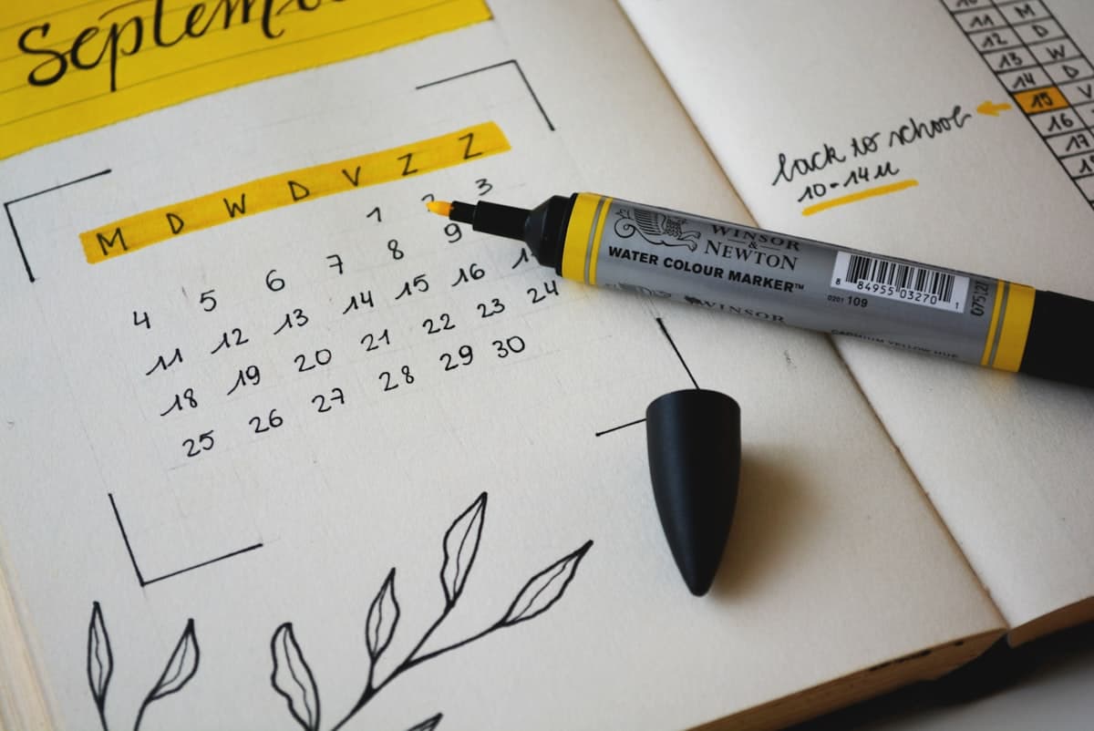 Calendar with seasonal marketing plans for home service contractors