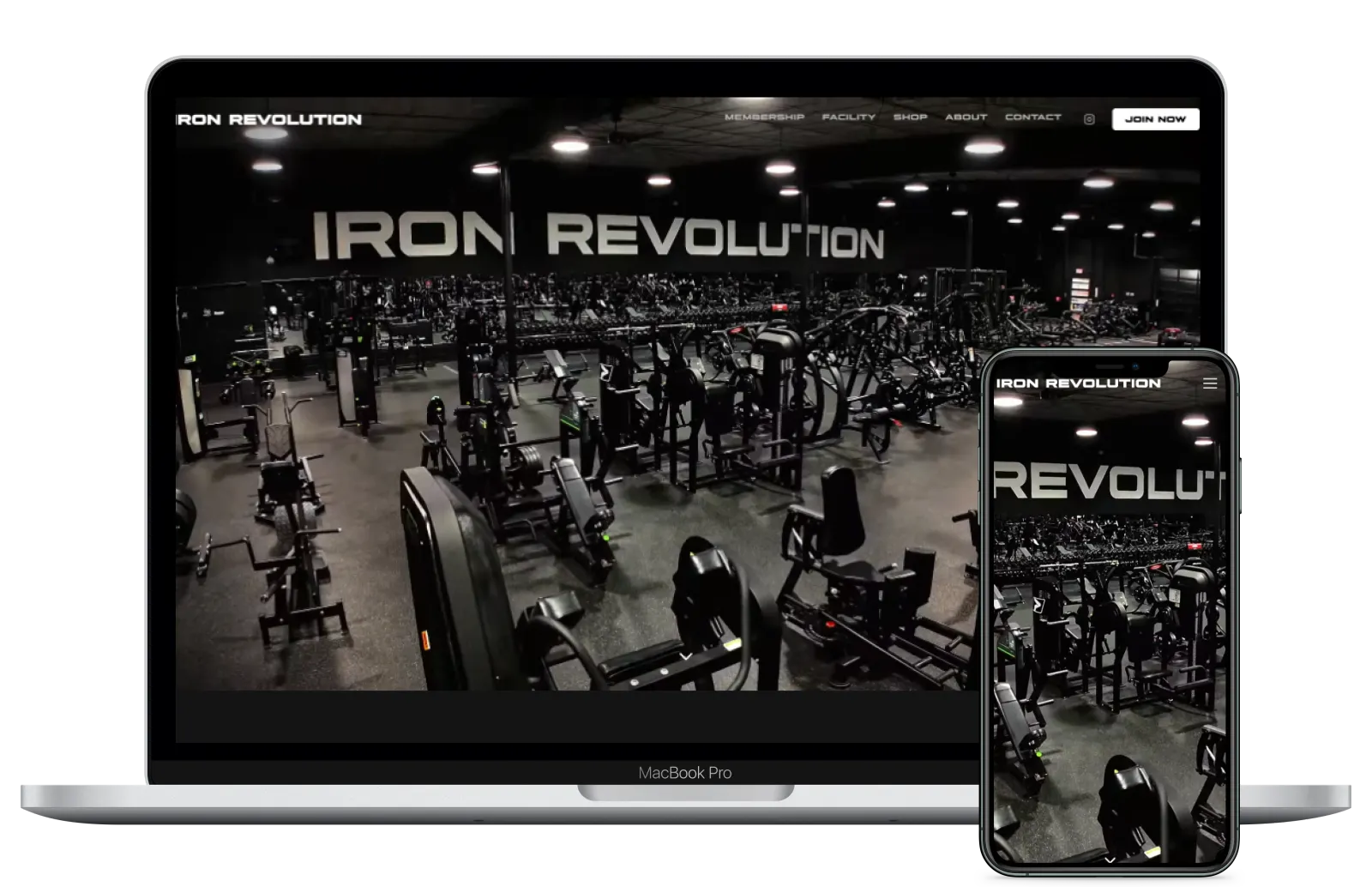 Iron Revolution Gym website