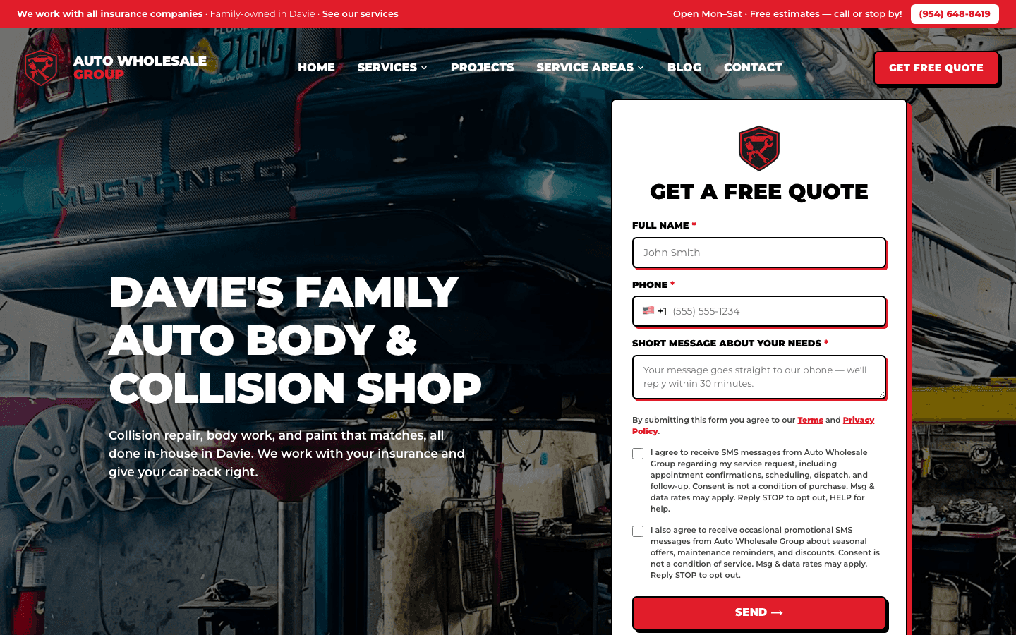 Auto Wholesale Group website